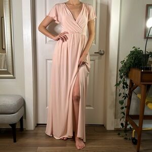 ASOS  tall size 2, soft pink maxi dress